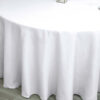 Polyester Round Tablecloth 120" White - Durable & Seamless Design for Polished Event Styling - Image 9