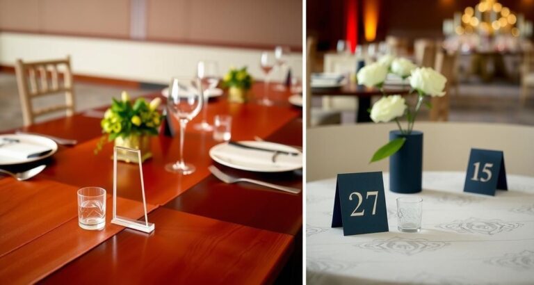 Acrylic, Wood, Or Paper? Table Number Materials That Make A Statement