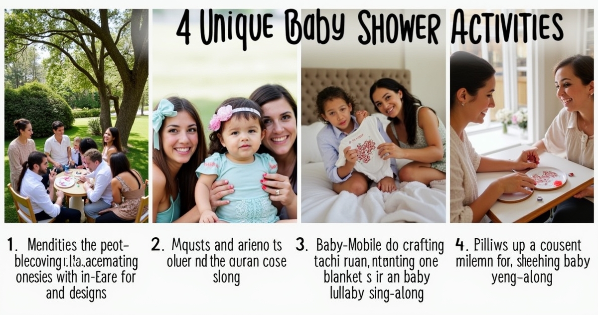 What Are the 4 Unique Baby Shower Activities